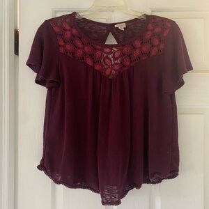 Cape Juby Deep Burgundy Knit Top